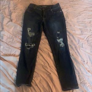High-rise skinny jeans